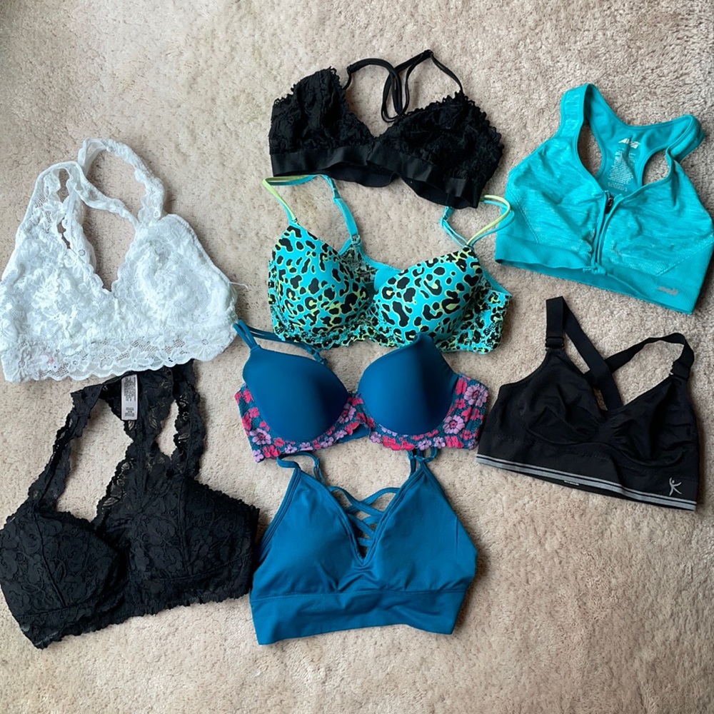 Lot of bralette, regular and sports bras